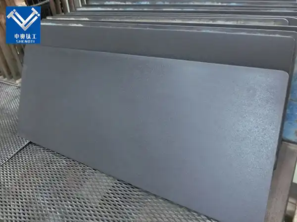 Titanium anode for industrial circulating water descaling